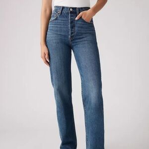 NWT Levi's Ribcage Straight Jeans in Valley View | 31x27